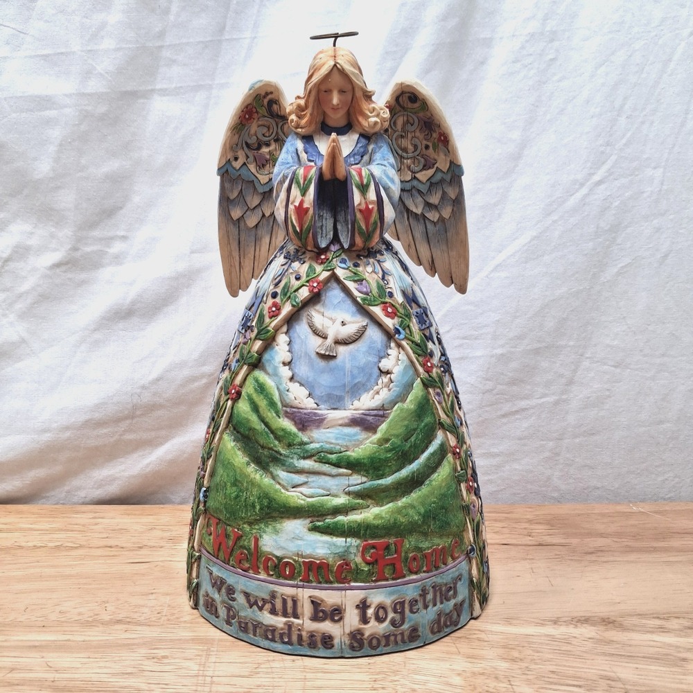 Jim Shore Enesco Peaceful Journey Bereavement Angel Figurine Comfort Remembrance